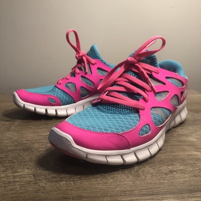 nike shoes turquoise and pink