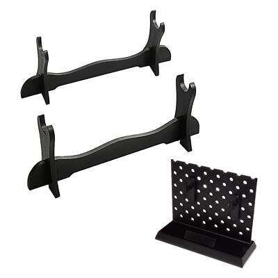 Schwertständer, Wandhalterung Halter Aufhänger, Kunststoffhalter, schwarz Katana Ständer Unterstützung