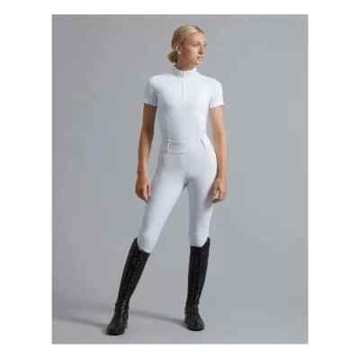 Premier Equine Electra Damen Vollsitz Gel Reithose weiß
