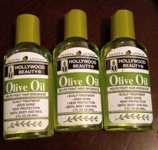 3 Hollywood Beauty Olive Oil Helps Fight Hair Breakage Bath Body  Nail  K39 
