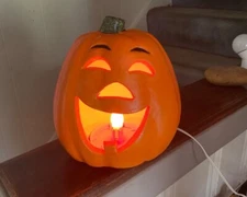 VTG 1998 The Paper Magic Group Lighted Halloween Jack-O-Lantern Pumpkin READ