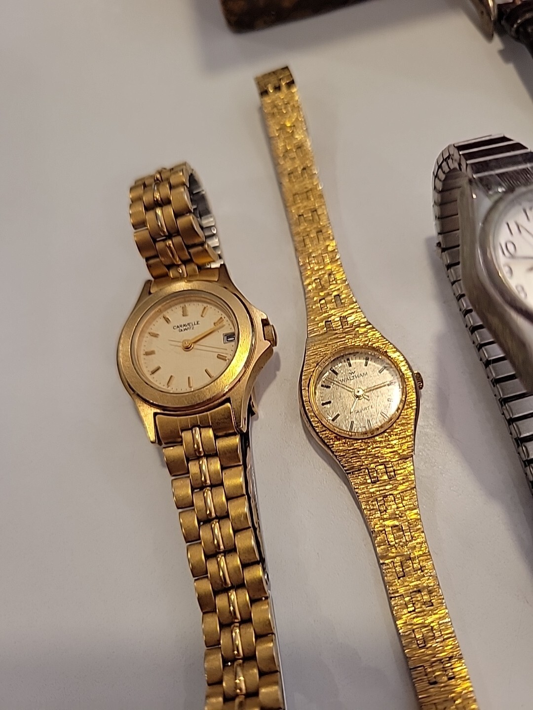 Eatate Find Small Alligator Jewelry Box With Lot Of 10 Vintage Ladies