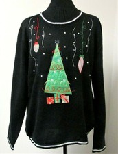 White Stag Women's Ugly Christmas Sweater Size XL 16-18 