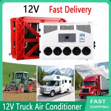 12V 12000 BTU Truck Air Conditioner Split Car Cab RV AC Unit Fit Bus Caravan