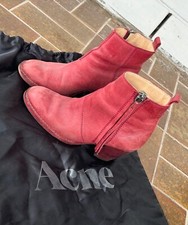 orig. ACNE Pistol Boots rot Gr. 37,5/38 - absoluter Klassiker!