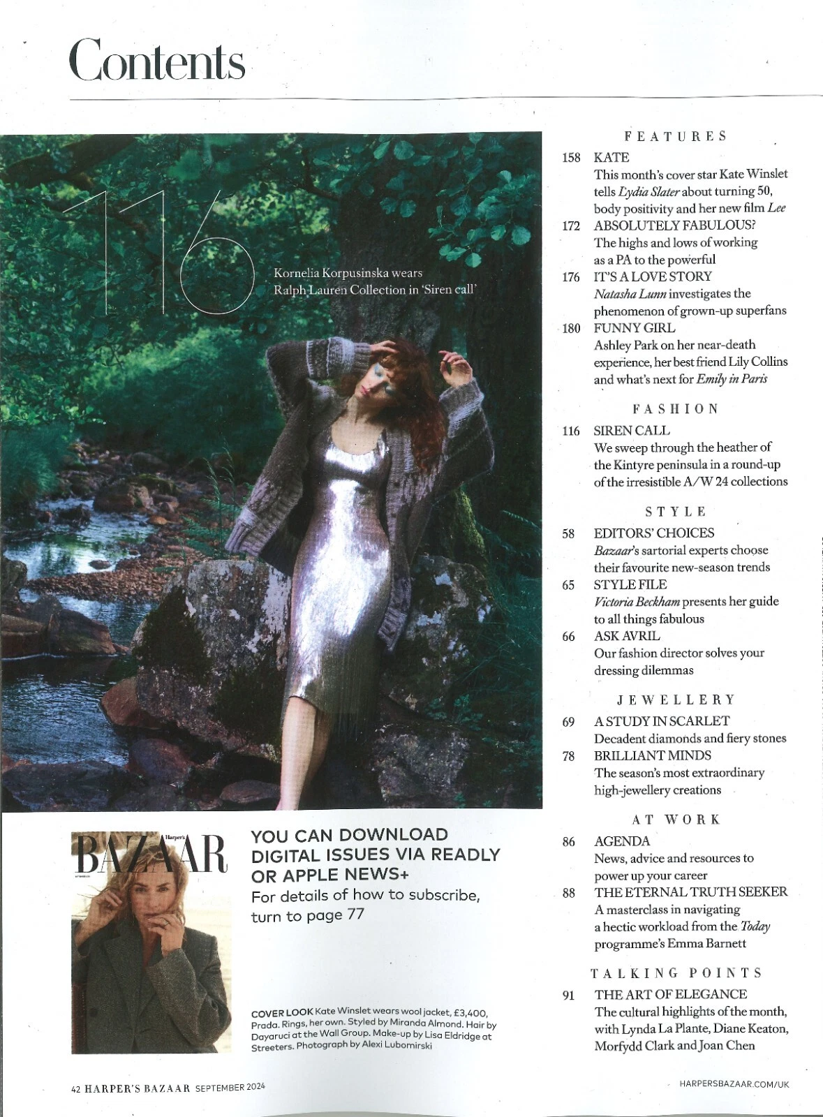 UK Harper's Bazaar Magazine Kate Winslet, Victoria Beckham