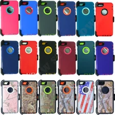 For Apple iPhone 8 / 8 Plus Defender Case Cover(Belt Clip Holster Fits Otterbox)