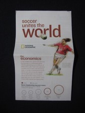 National Geographic Map Soccer Unites the World June 2006
