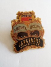 Pin's pepsi Michael Jackson World Tour Album Dangerous  promo 1992