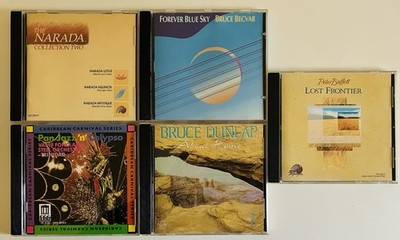Jazz Fusion New Age Calypso 5 CD Lot Bruce Dunlap Becvar Buffett Narada Vat 19