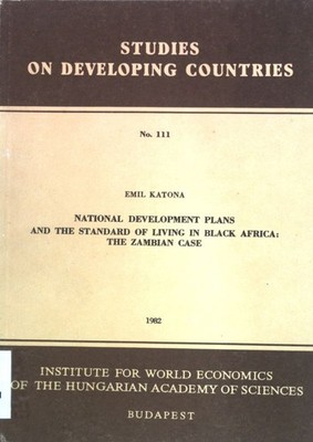 National Development Plans and the Standard of Living in Black Africa: The Zambi