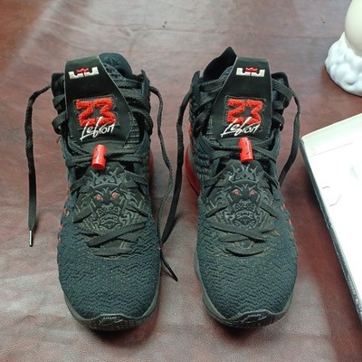LEBRON XVII EP BLACK/WHITE-UNIVERSITY RED NOIR/UNIVERSITE ROUGE/BLANC Size 11