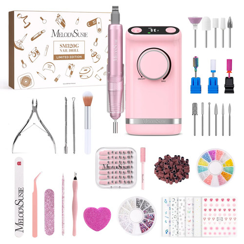 MelodySusie SM320G Rechargeable Nail Drill 35000RPM Professional…