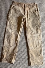 Carhartt Men’s Heavily Distressed Double Knee Made in USA