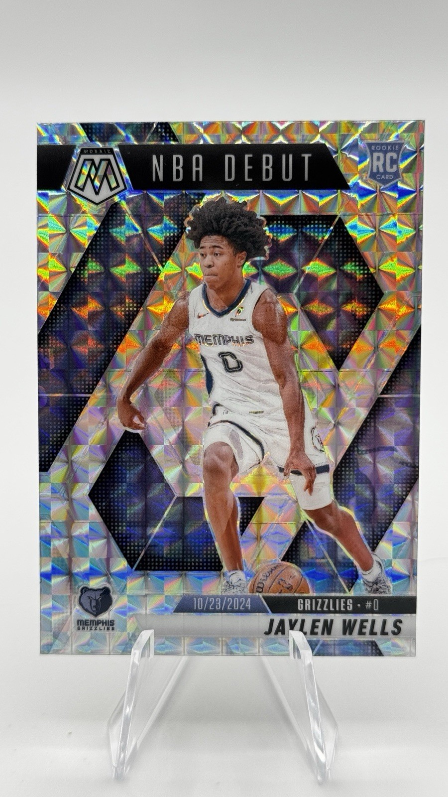 2024-25 Panini Mosaic - NBA Debut Jaylen Wells #260 Mosaic Prizm (RC)