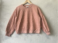 Universal Thread Women s Quilted Crewneck Sweatshirt Large Peach