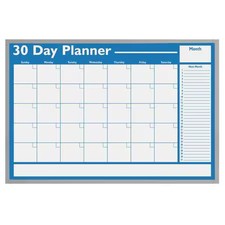 Magna Visual Wo-01 Calendar Planning Board, Plastic, 24 In, 36 In, Aluminum