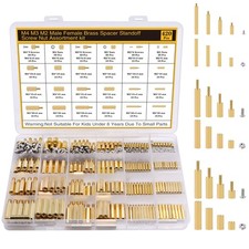 420Pcs M2 M3 M4 Motherboard Standoffs Screws Nuts Kit, Hex Male-Female Brass ...