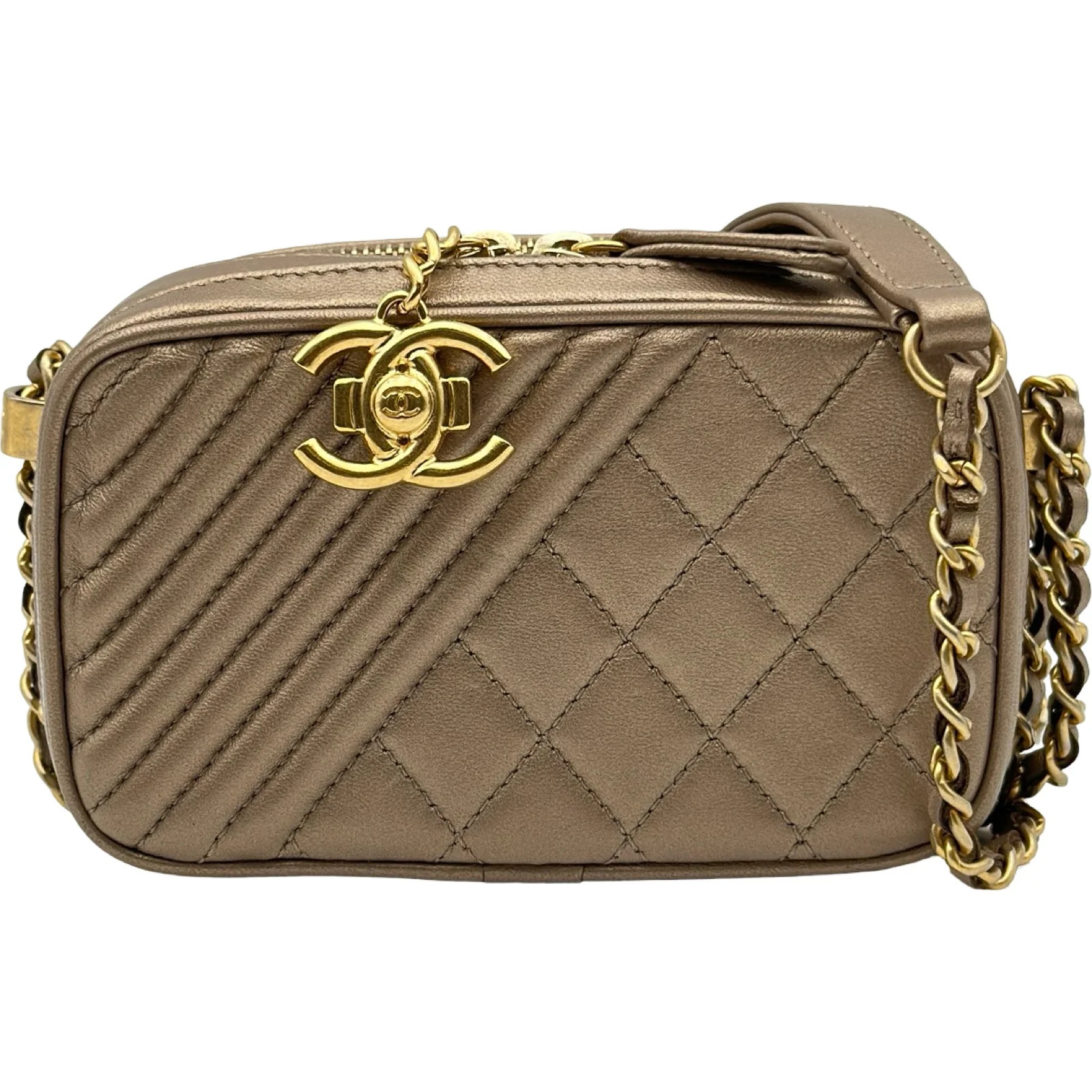 CHANEL Coco Handle Mini Camera Bag Lambskin Shoulder Bag #OKB2355