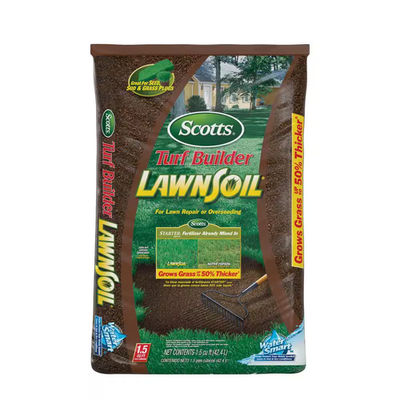 #ad Turf Builder Lawn Soil 1.5 Cu. Ft. for Lawn Repair or Overseeding Use to Plant $10.77