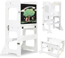 Labebe Montessori Torre per bambini 3 in 1 Torre di Apprendimento Pieghev. T005