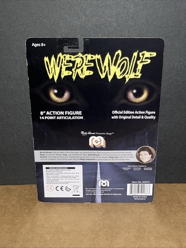 New Mego Werewolf 8” Action Figure Flocked Horror Monsters - 第 2/4 張圖片
