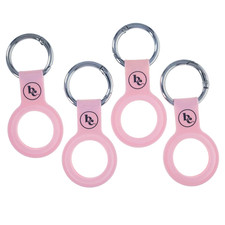 AirTag Holder Keychain, Protective Silicone Case for Apple AirTag, 4 Pack