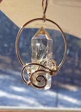 Rutilated Quartz Pendant - Maya Canyon - Sterling Silver j2969
