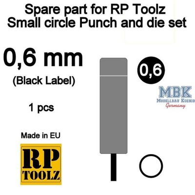RP TOOLZ RP-PD-SP06 Punch and die set ''Rund'' - Spare part 0,6mm