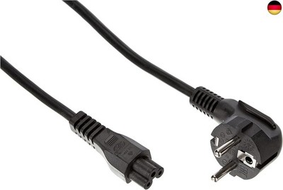 C2G 80608 3M C5 Laptop Strom Kabel (IEC60320C5 to CEE 7/7) 9 Foot Cloverleaf