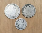 Barber Coin Set With A 90% Silver Barber Quarter And Dime, And A Barber Nickel!