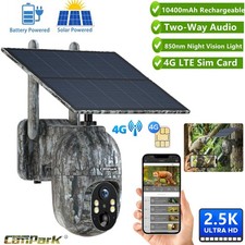 4G LTE Solar PTZ Cellular Trail Camera with 2.5K Live Streaming w/ Night Vision