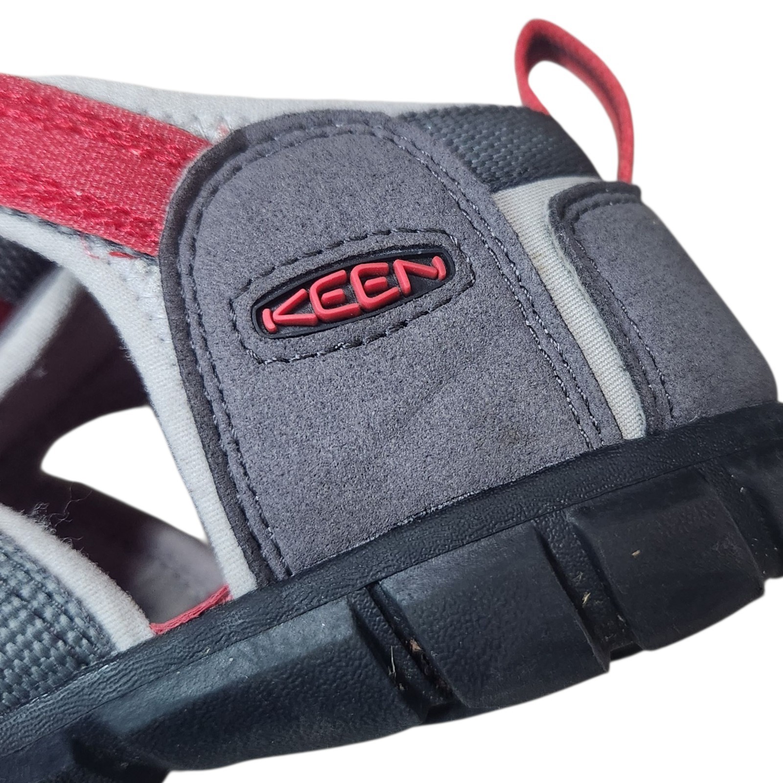 Sandali Keen giovani Seacamp II CNX bambini taglia 1 scarpe sport acquatici escursionismo grigio rosso