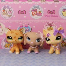 Mini Pet Shop LPS Dachshund and Shorthair Cat Figure for Kid Cute Gift LPS Toy