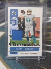 2021 Panini Chronicles Justin Herbert #68 Silver /199 Player Worn Patch Relic