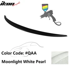Fits 14-24 Infiniti Q50 IKON Style Rear Trunk Spoiler Painted #QAA White Pearl