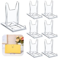 6 Packs Adjustable Purse Display Stand Clear Acrylic Handbag Stand Holder usa