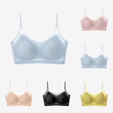 Women's Seamless Wireless Bra Ultra-Thin Soft Breathable Solid Color Underwear