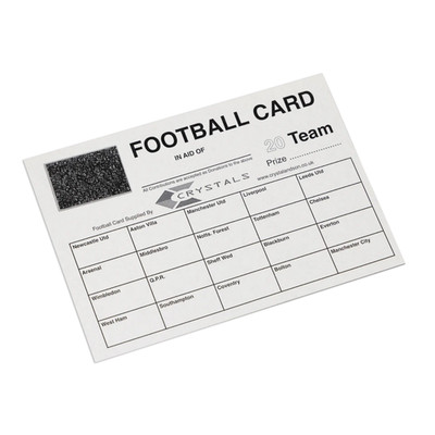 20 x 20 TEAM FUSSBALL SPENDENAKTION RUBBELKARTEN TOP QUALITÄT