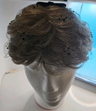 Vintage Hair Net Fascinator With Two Black Bows
