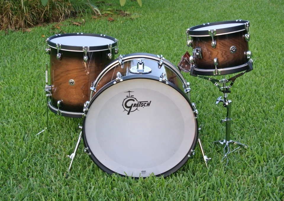 GRETSCH CATALINA SPECIAL WALNUT & MAPLE EDITION 22/12/16 DRUM SET! LOT K922 - Image 3 of 4