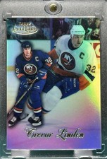 TREVOR LINDEN RARE GOLD HOLO REFRACTOR CHROME INVESTMENT CARD ISLANDERS MINT NHL