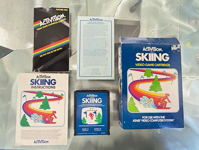 Activision Skiing Atari 2600 Sports Game 1982 Complete in Box w/ Manual