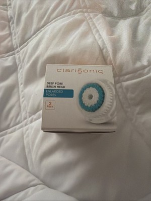 NEW IN BOX 2-Pack Clarisonic Deep Pore Brush Head Replacement Enlarged Pores 