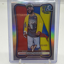 Topps 2026 Bowman Chrome Jackson Chourio Milwaukee Brewers #WBC-5 Refractor /499