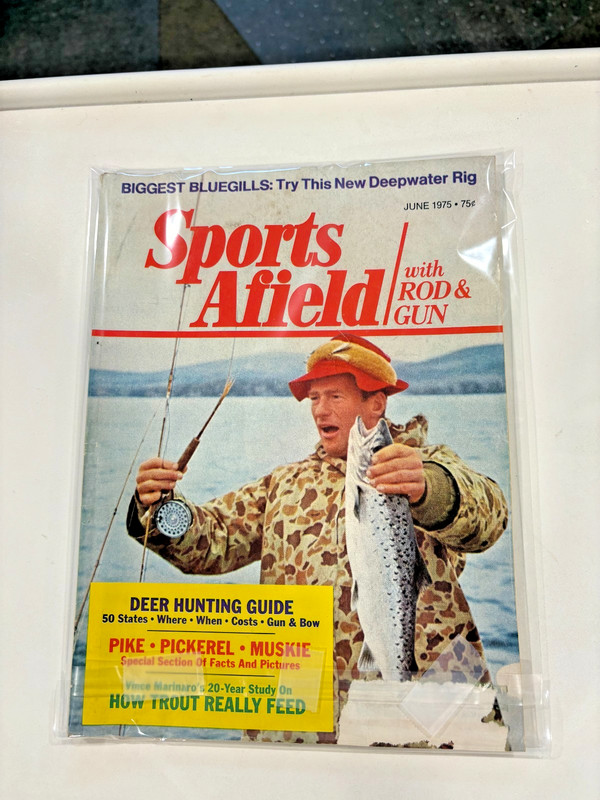 Vintage Sports Afield Magazine with Rod & Gun June 1975 Nice Condition