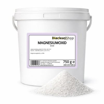 Magnesiumoxid Pulver 750g - Granulat - Lebensmittelqualität