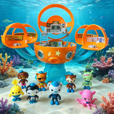 Octonauts Octopod Castle Playset Barnacles Peso Kwazii Action Figur Kids