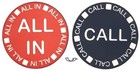 Novelty Keychain Key Ring Texas Hold'em Poker 2-Sided All In / Call Chip Lammer — photo 3