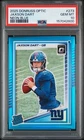 2025 PANINI DONRUSS OPTIC NEON BLUE #273 JAXSON DART ROOKIE RC 52/399 PSA 10